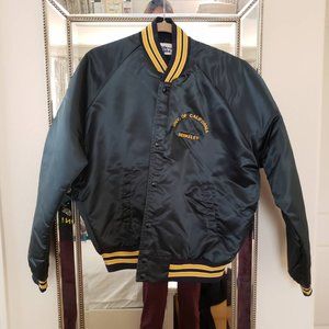 BRAND NEW 1980s University of California Berkeley / CAL sports bomber jacket